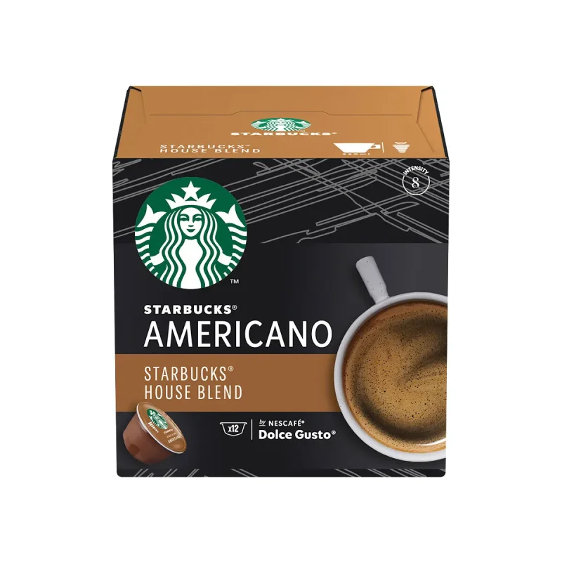 STARBUCKS House Blend кафе капсули DOLCE GUSTO 12 бр. - STARBUCKS
