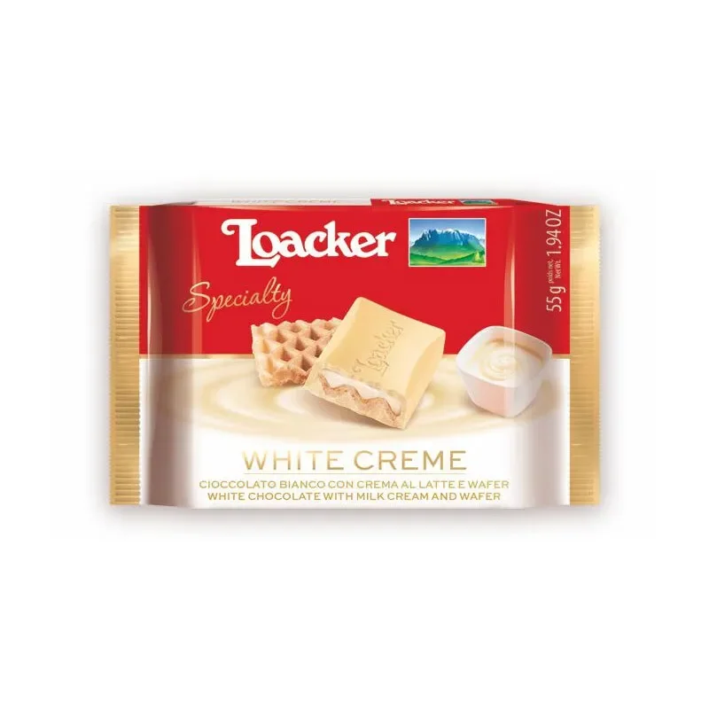 Шоколад LOACKER бял 55 г - LOACKER