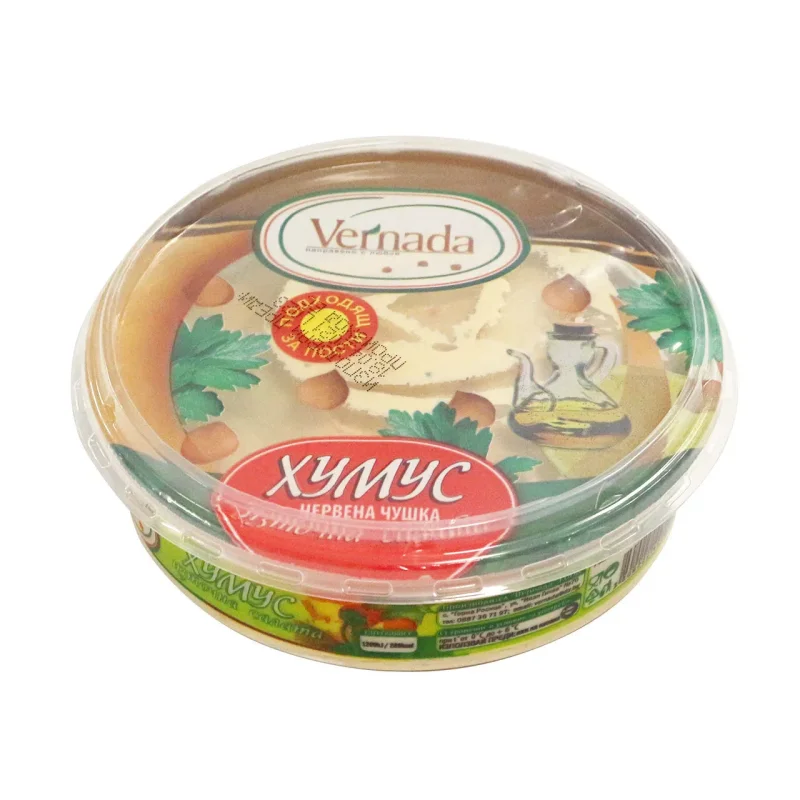 Салата ХУМУС с печена пиперка, 250 гр. - VERNADA