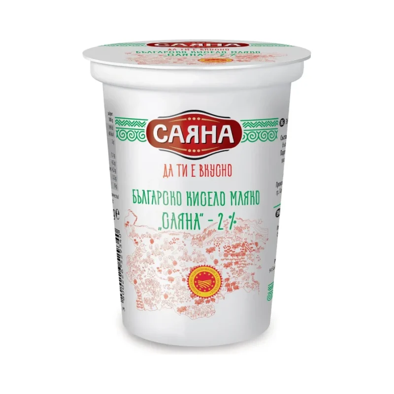 Кисело мляко САЯНА 2% по БДС 400 г - САЯНА