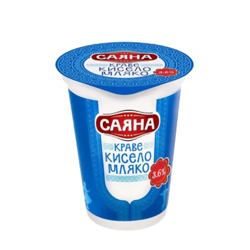 Кисело мляко САЯНА 3.6% БДС 400гр - САЯНА