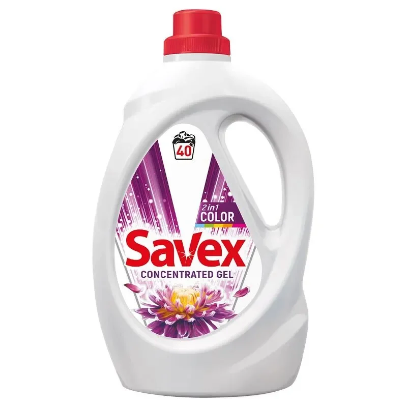 Гел за пране SAVEX 2in1 Color 2,2л 40 пранета - Savex