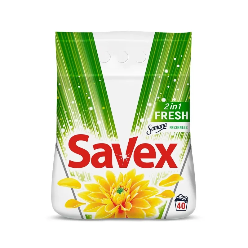 Прах за пране SAVEX Premium Color 2in1 Semana Freshness 40 дози - SAVEX
