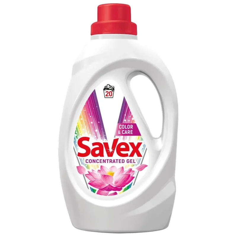 Гел за пране SAVEX PL 2в1 Color 1.1л, 20 пранета - Savex