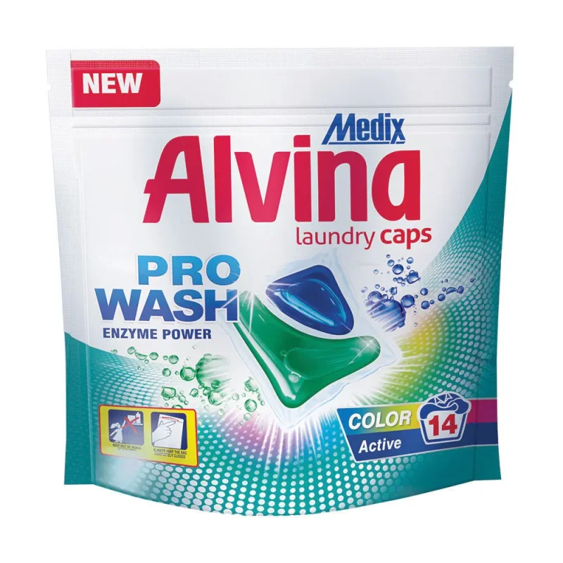 Medix Alvina Caps Color Active (зелен) – перилни капсули, 14 бр. - ALVINA