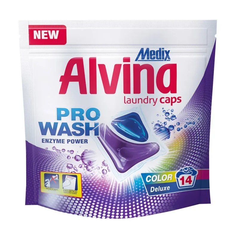 Medix Alvina Caps Color Deluxe (лилав) – перилни капсули, 14 бр. - ALVINA