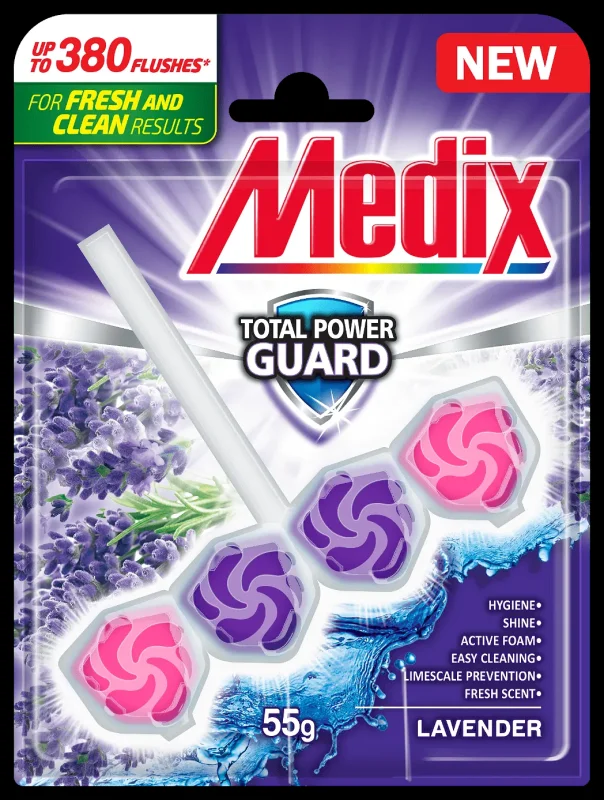 WC блок MEDIX Fresh Drops Lavender 55 г - MEDIX