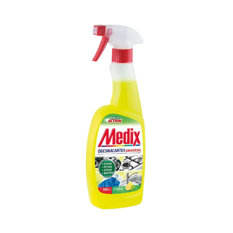 Обезмаслител MEDIX Multi Action Citrus обезмаслител с помпа 500 мл. - MEDIX