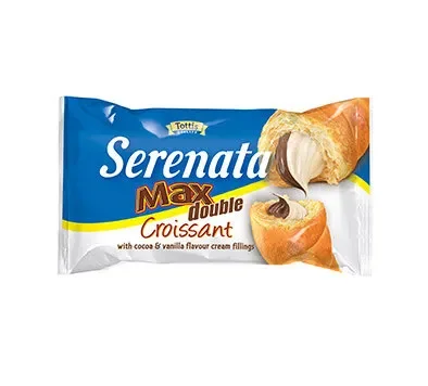 Кроасан SERENATA Double какао,ванилия 70 г - SERENATA