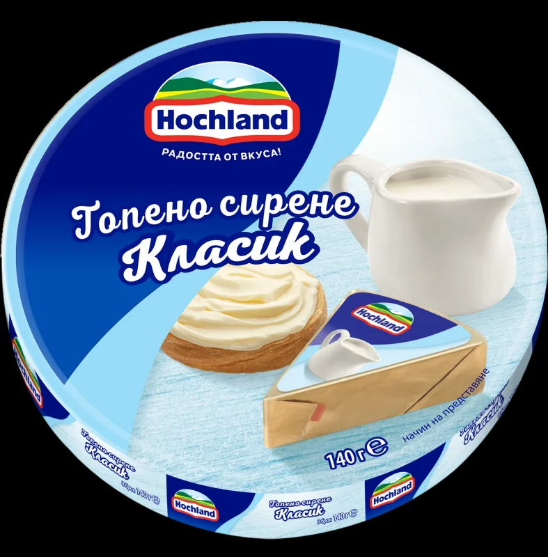 Топено сирене HOCHLAND класик секторно 140 г - HOCHLAND