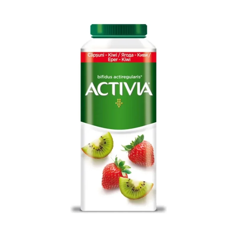 Млечна напитка АКТИВИА ягода и киви,320 г - ACTIVIA