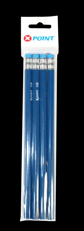 Моливи с гумичка XPOINT 2HB 4 бр - XPOINT