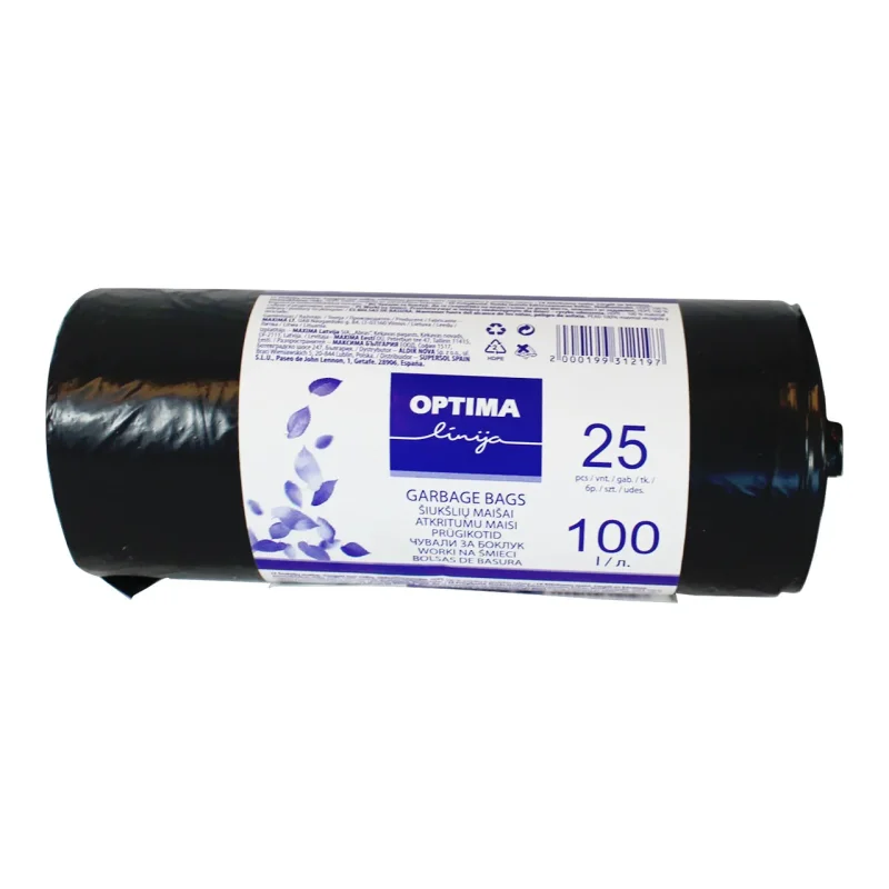 Торби за смет OPTIMA LINIJA 100 л 25 бр в опаковка - OPTIMA LINIJA