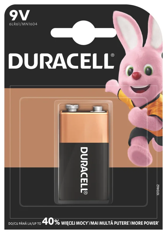 Алкална батерия Duracell Basic 9V 1бр. - DURACELL