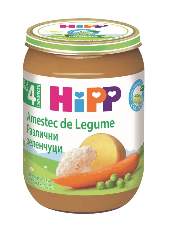 Пюре HIPP Bio различни зеленчуци 190 г