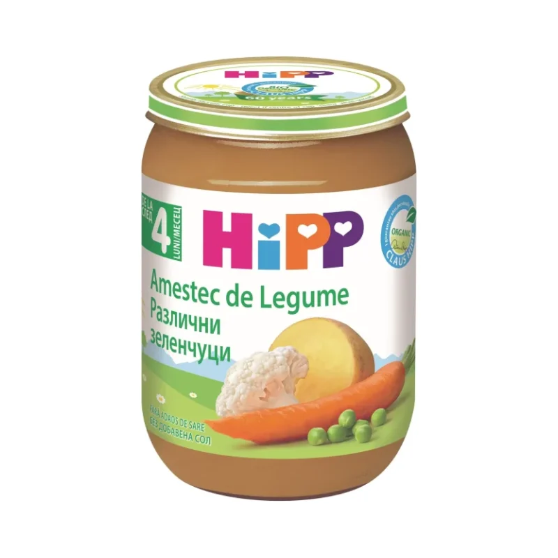Пюре HIPP Bio различни зеленчуци 190 г - HIPP