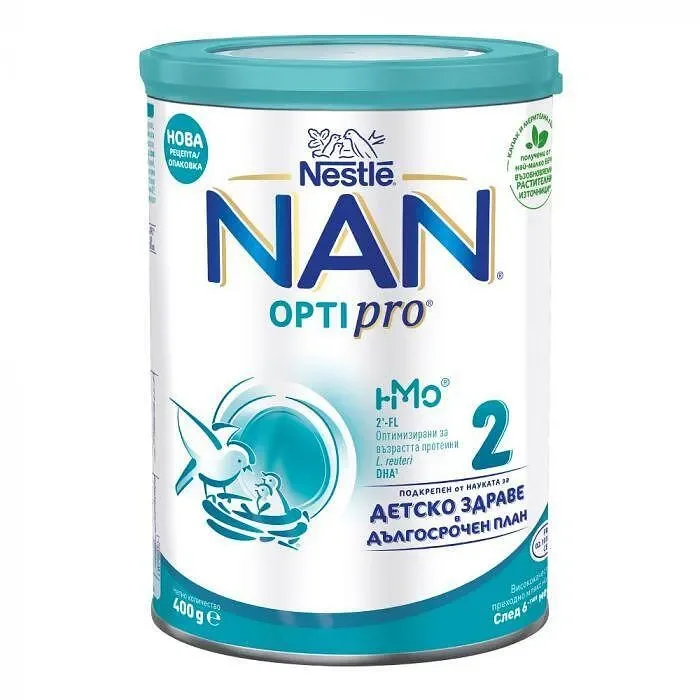 Адаптирано мляко Nestle NAN 2 OptiPro HMO 400 г - NESTLE NAN