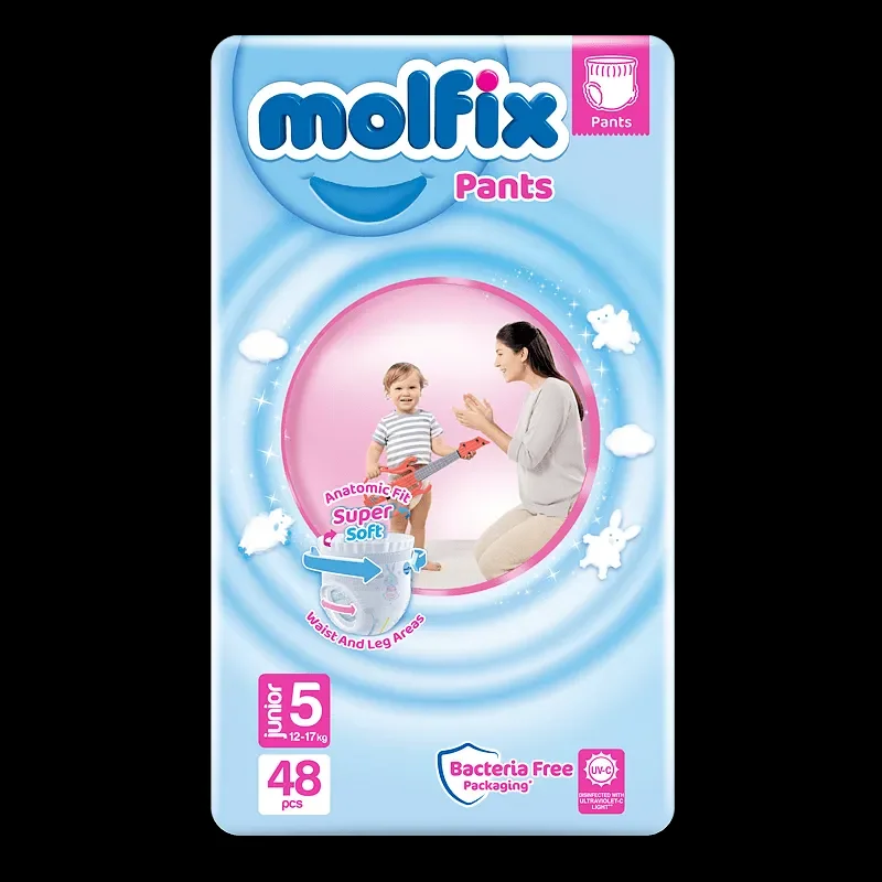 Бебешки пелени MOLFIX Pants 5 12 - 17 кг 44 броя - MOLFIX