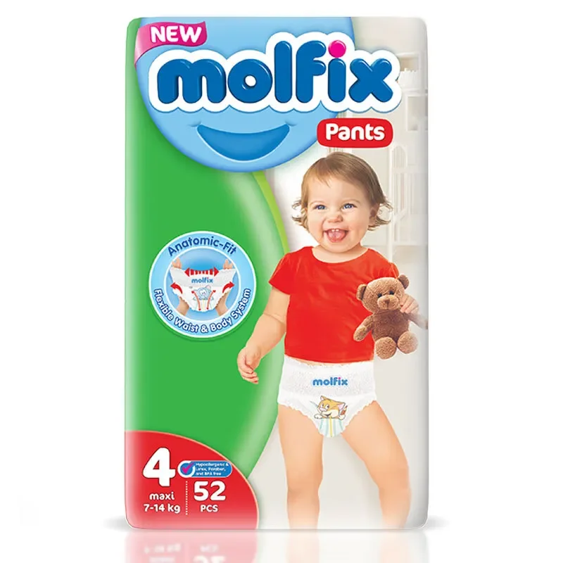 Бебешки пелени MOLFIX Pants 4 9 - 14 кг 52 броя - MOLFIX