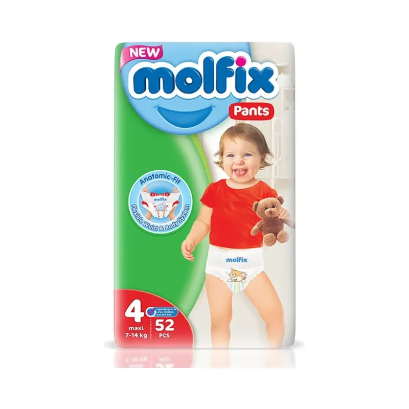 Бебешки пелени MOLFIX Pants 4 9 - 14 кг 52 броя - MOLFIX