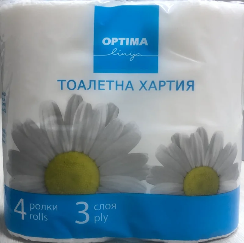 Тоалетна хартия OPTIMA LINIJA Big 3 пласта 4 броя - OPTIMA LINIJA
