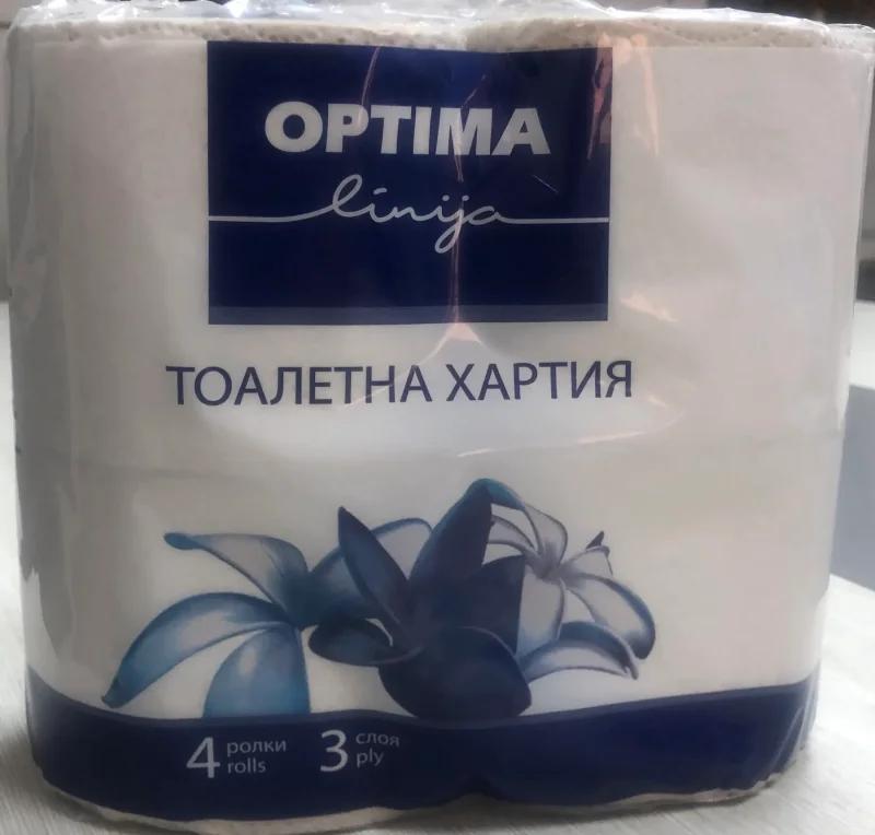Тоалетна хартия OPTIMA LINIJA Maxi 2 пласта 4 броя - OPTIMA LINIJA