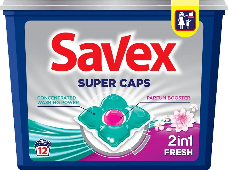 Капсули за пране SAVEX Fresh 12 броя - Savex