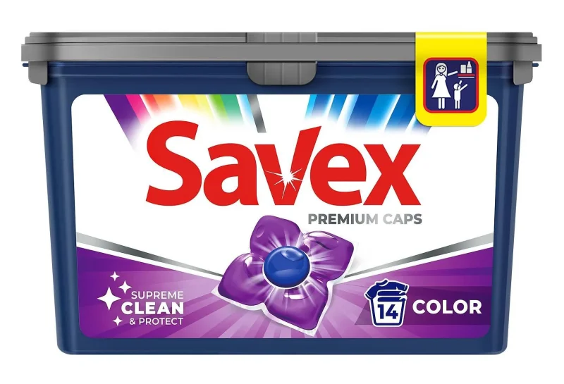 Капсули за пране SAVEX Premium Caps Color 14 бр. - Savex