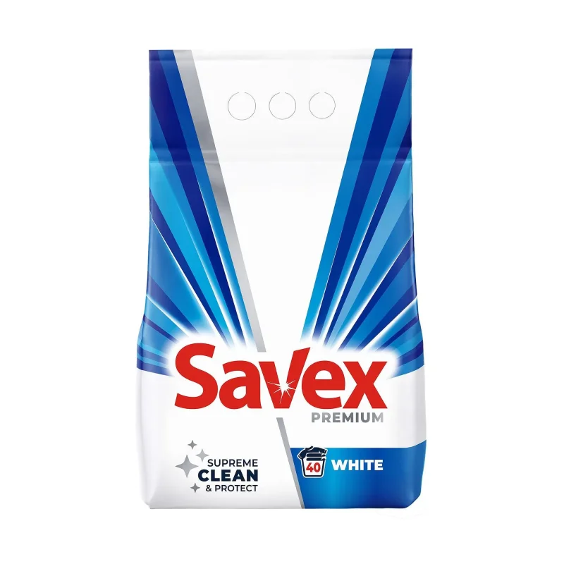 Прах за пране SAVEX Premium White 40 дози - Savex