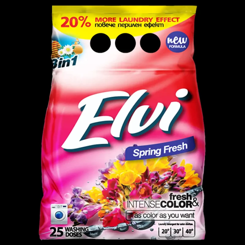 Прах за пране ELVI Spring Fresh Color 25 пранета - ELVI