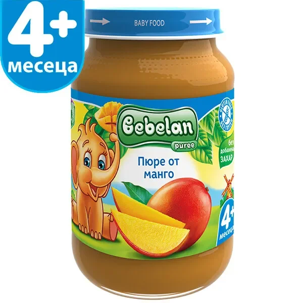 Пюре OVKO/BEBELAN Манго 4+ месеца 190 г - OVKO