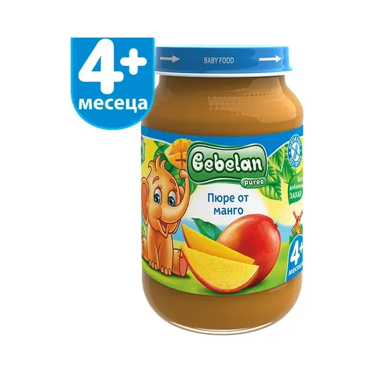 Пюре OVKO/BEBELAN Манго 4+ месеца 190 г - OVKO