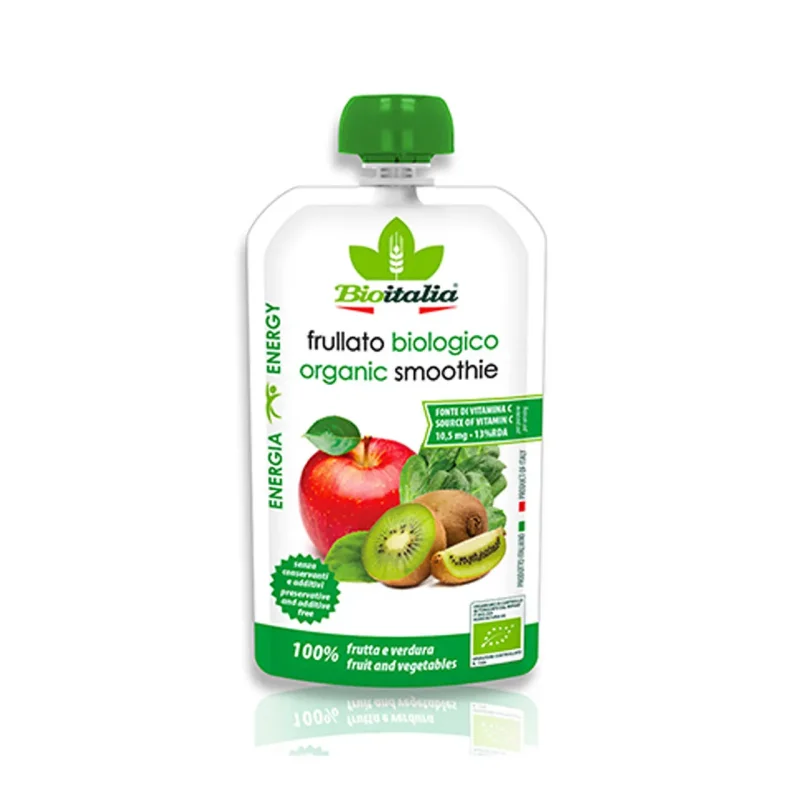 Био смутиBIOITALIAябълка,киви,спанак120 г - Bioitalia