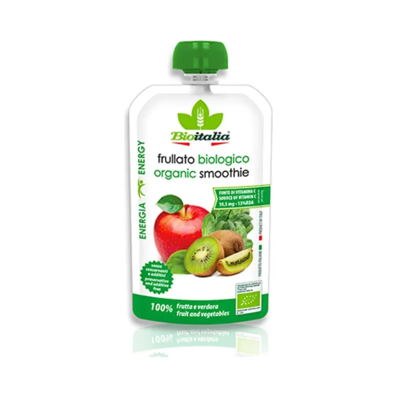 Био смутиBIOITALIAябълка,киви,спанак120 г - Bioitalia