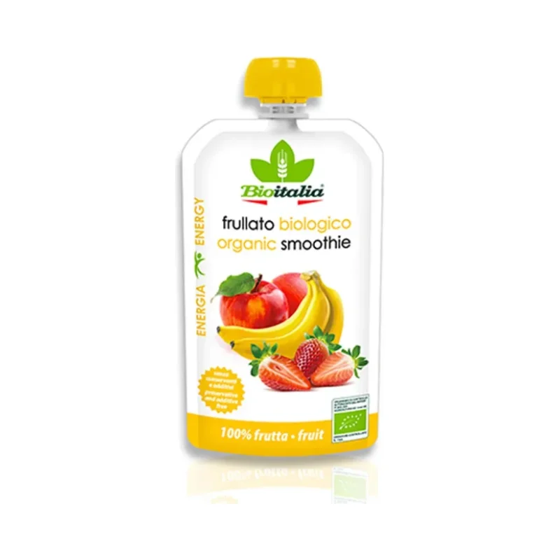 Био смутиBIOITALIAябълка,банан,ягода120 г - Bioitalia