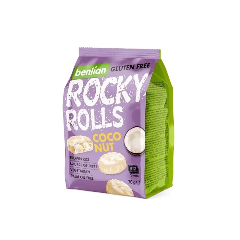 Benlian ROCKY rolls кокос 70 гр. без глутен