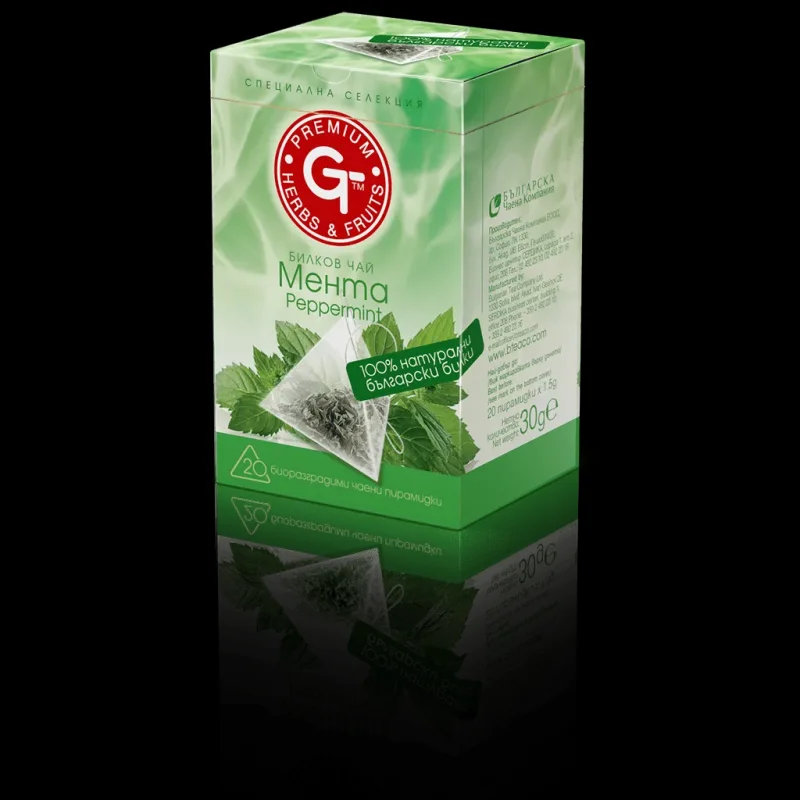 Чай Мента Пирамидки 30 г - GT PREMIUM