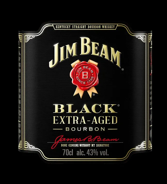 Уиски JIM BEAM Black 43% 700ml - JIM BEAM