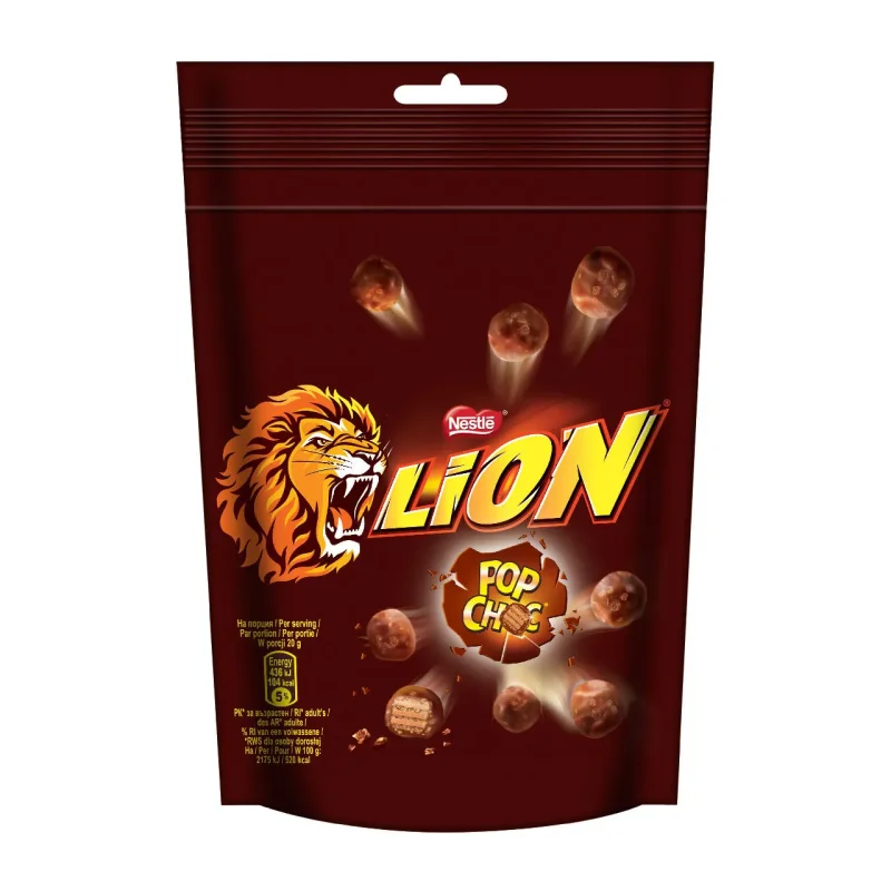 Дражета NESTLE LION Pop Choc 140 гр. - NESTLE LION