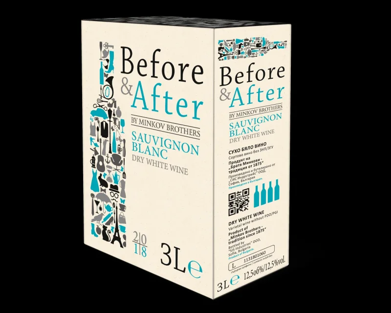 Вино BEFORE & AFTER Совиньон блан 3Л - BEFORE & AFTER