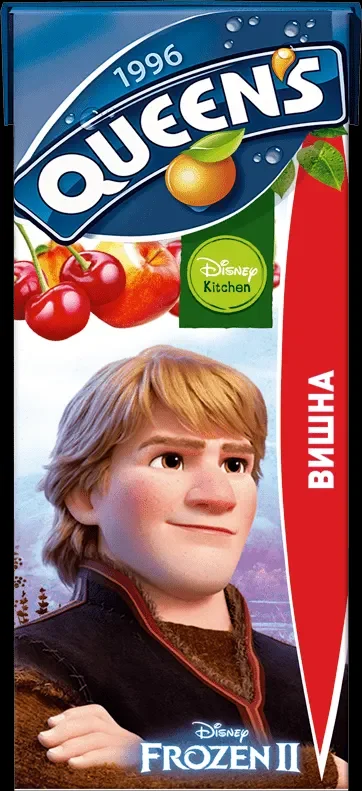 Нектар QUEENS Disney вишна,ябълка 30% 200мл - Queen's