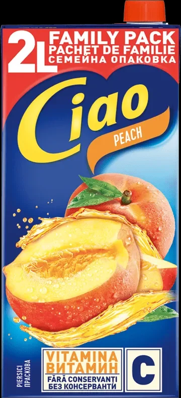 Плодова напитка CIAO праскова 2л