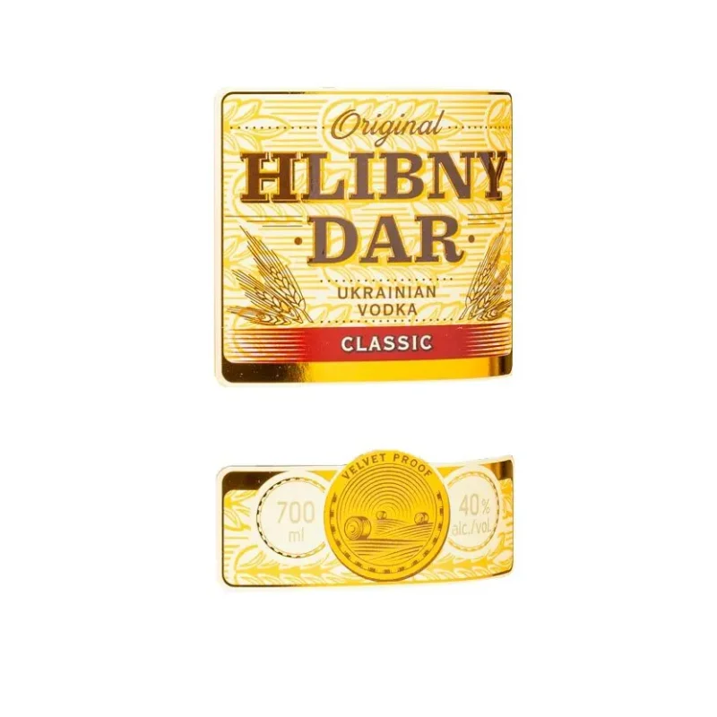 Украинска водка HLIBNY DAR Classic 40% алк. 700 мл
