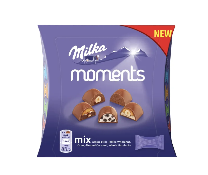 Бонбони MILKA Moments асорти 169 г