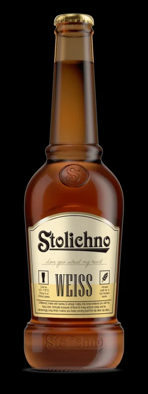 Бира STOLICHNO Weiss 4.2% бутилка 400мл - STOLICHNO