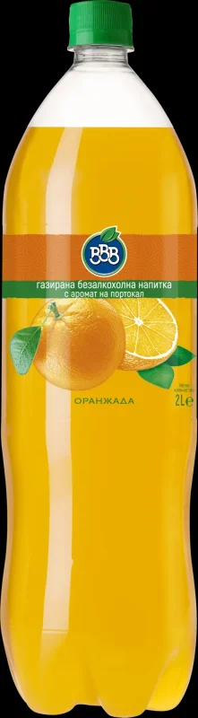 Газирана напитка BBB Оранжада 2л - BBB