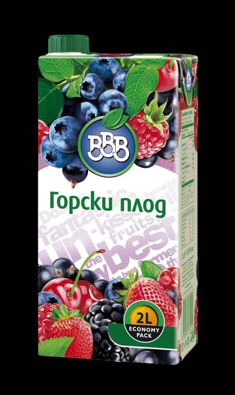 Плодова напитка BBB Горски плод 15% 2л - BBB