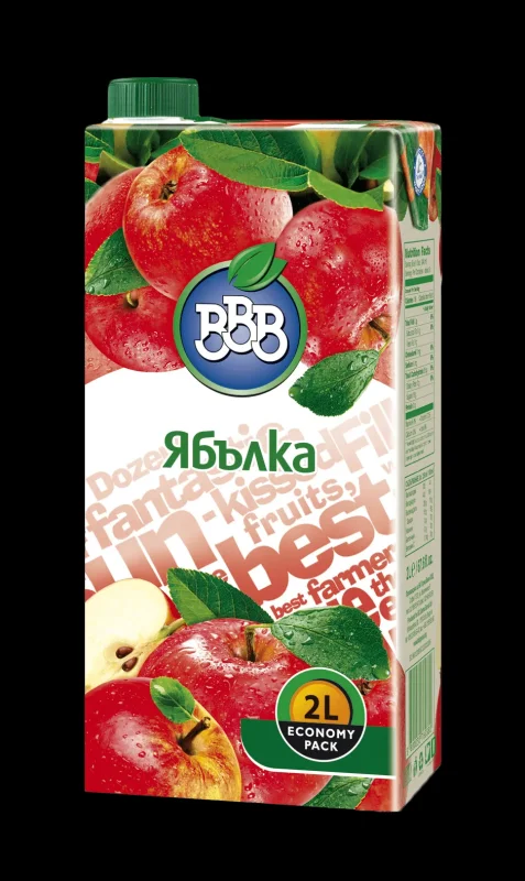 Плодова напитка BBB Ябълка 25% 2л - BBB