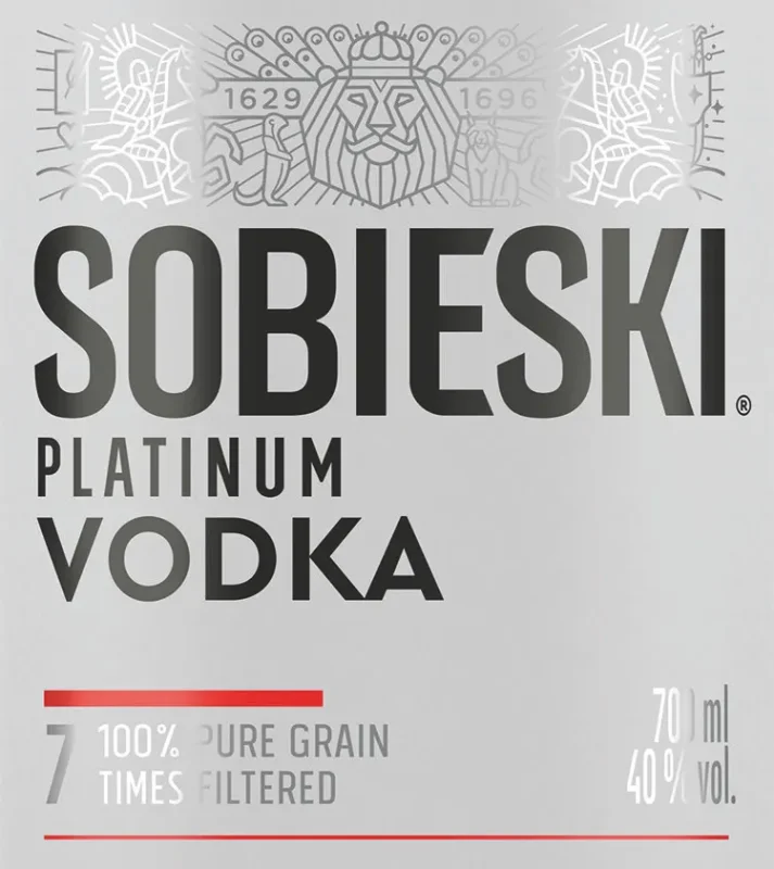 Водка SOBIESKI Platinum 40% 700мл - SOBIESKI