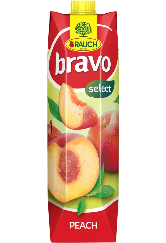 Плодова напитка БРАВО праскова , ябълка 50% 1л - BRAVO